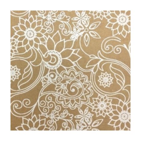 Papier Handmade Happy Color A4 Kraft Rośliny, 1szt